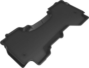 Dodge Ram 1500 Floor Mats - Rear - 3D MAXpider - Kagu - Black - `19-`20